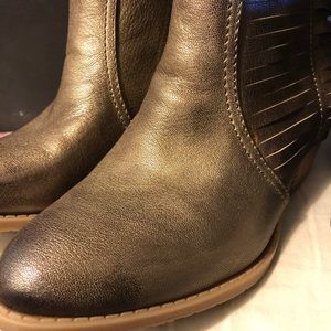 Kenneth Cole antique gold boots